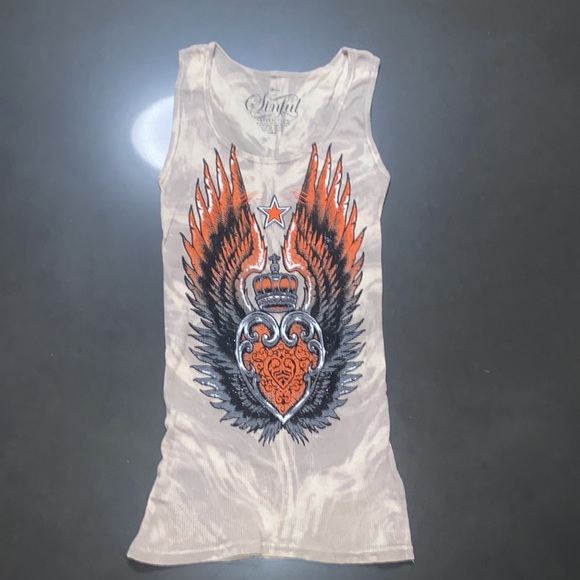 NWOT Sinful by Affliction Estrella Tank Top - Picture 7 of 11